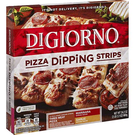 Pizza Dipping Strips Three Meat Pizza - calories, carbs, nutrition