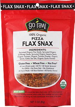 Pizza Flax Snax - calories, carbs, nutrition