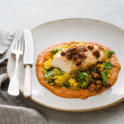 Pollock 4-6 oz Frozen Baked Chorizo Romesco & Rice Plate - calories, carbs, nutrition