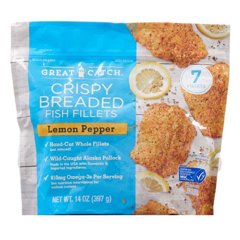 Pollock 4 oz Frozen Citrus Herb - calories, carbs, nutrition