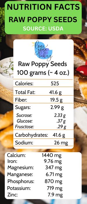 Poppy Seed Cake, 6x8 cut - calories, carbs, nutrition