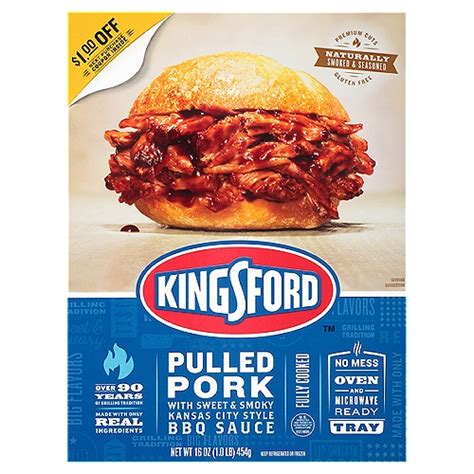 Pork Butt Kansas City BBQ Shredded 3 oz - calories, carbs, nutrition