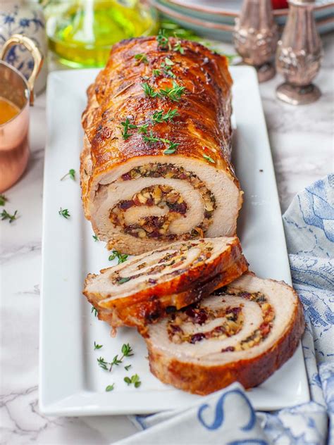 Pork Loin Roasted Apple Stuffed Mashed & Cabbage - calories, carbs, nutrition