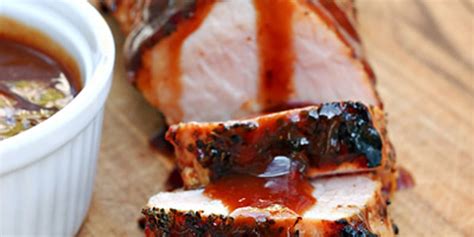 Pork Loin Roasted Raspberry Sauce - calories, carbs, nutrition