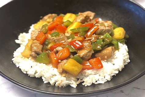 Pork Loin Roasted Sweet & Sour Stir Fry - calories, carbs, nutrition