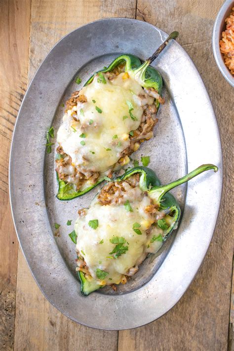 Pork Stuffed Poblano Pepper - calories, carbs, nutrition