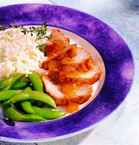 Pork Tenderloin with Peach Mustard - calories, carbs, nutrition