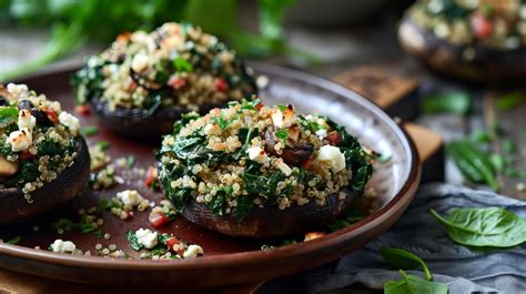 Portobello w/Spinach, Corn & Pilaf - calories, carbs, nutrition