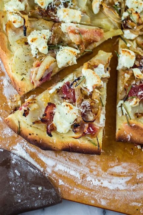 Potato, Bacon, Goat Cheese and Rosemary Rustic Flatbread - calories, carbs, nutrition