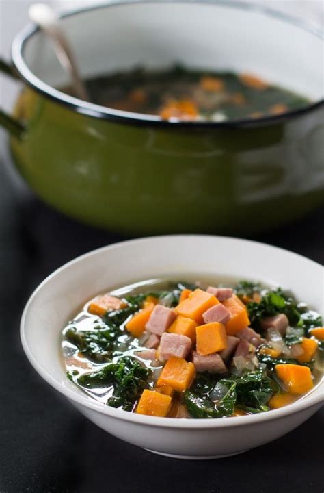 Potato, Ham, Kale and Mushroom Soup - calories, carbs, nutrition