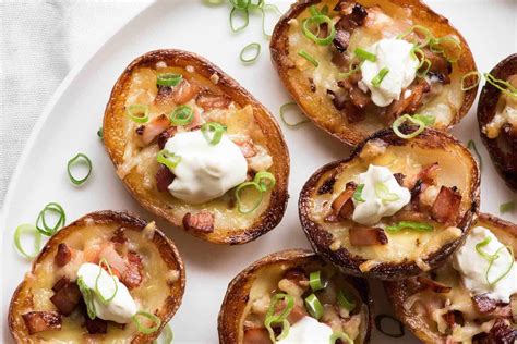 Potato Skins filled with Cheese & Bacon - calories, carbs, nutrition