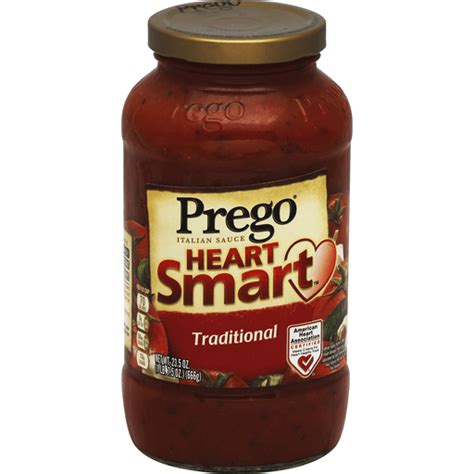 PREGO Pasta, Heart Smart- Traditional Sauce, ready-to-serve - calories, carbs, nutrition