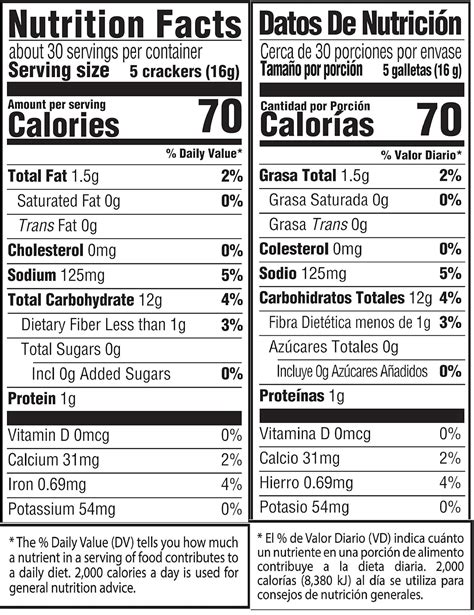 Premium Whole Grain Saltine Crackers - calories, carbs, nutrition