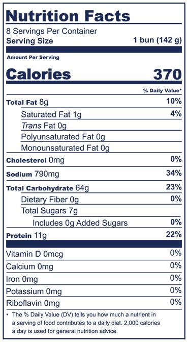 Pretzel Bun - calories, carbs, nutrition