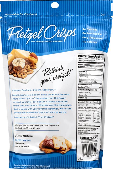 Pretzel Chips - calories, carbs, nutrition