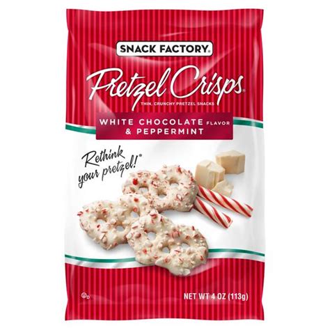 Pretzel Crisps White Chocolate & Peppermint - calories, carbs, nutrition