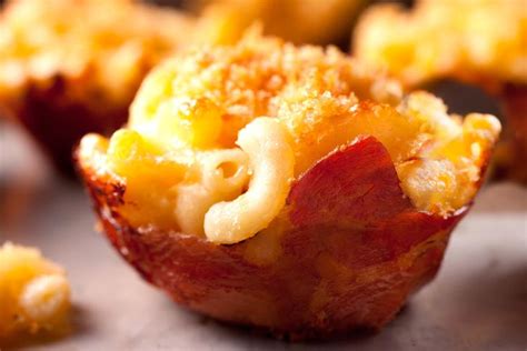 Prosciutto Wrapped Greek Macaroni and Cheese Cups - calories, carbs, nutrition