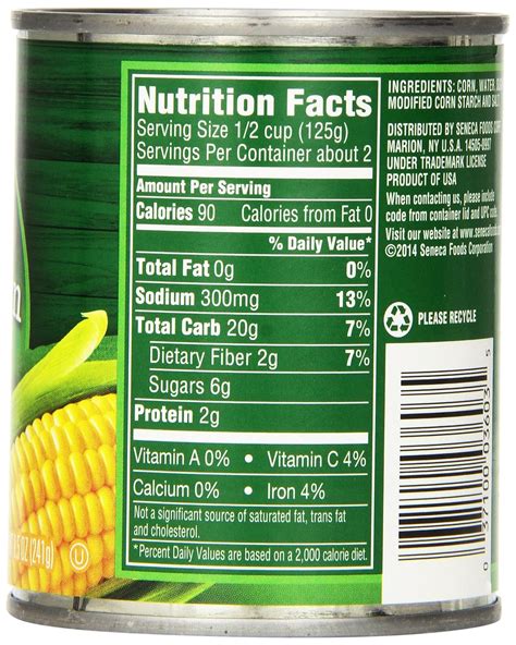 Pudding Corn Anne's 4 oz - calories, carbs, nutrition