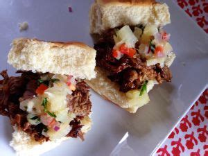 Pulled Pork Sliders with Pineapple Salsa (106744.0) - calories, carbs, nutrition