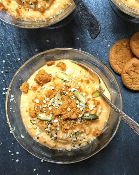 Pumpkin Mousse with Ginger Cookie - calories, carbs, nutrition