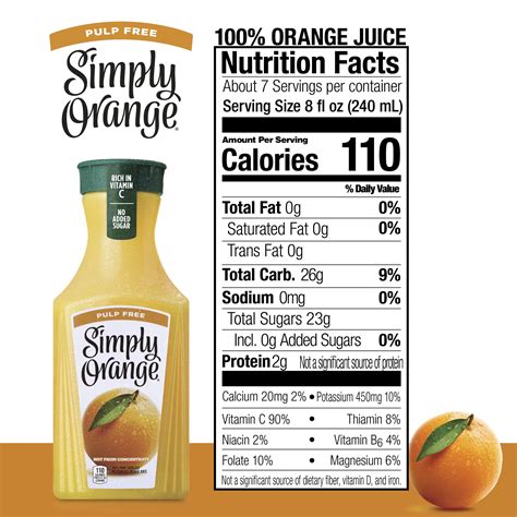 Punch Orange Blossom 8 fl oz - calories, carbs, nutrition