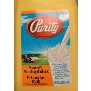 Purity Sweet Acidophilus Milk - calories, carbs, nutrition