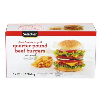 Quarter Pound Beef Burgers #435 - calories, carbs, nutrition