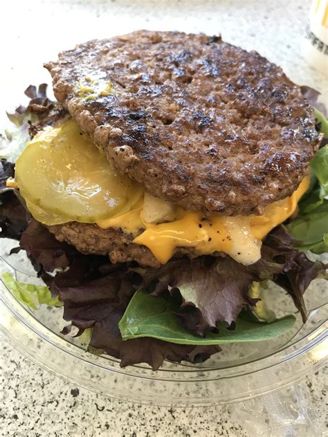 Quarter Pounder with Cheese - no Bun - calories, carbs, nutrition