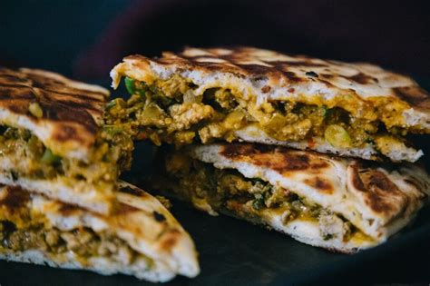 Quesadilla Turkey Club Naan - calories, carbs, nutrition