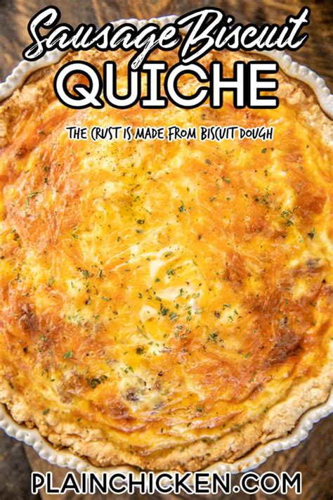 Quiche Breakfast Biscuit Sausage & Cheddar - calories, carbs, nutrition