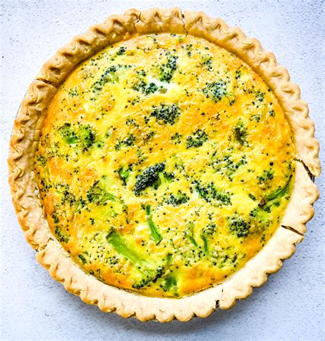 Quiche Broccoli & Cheddar SLC=1/8 - calories, carbs, nutrition