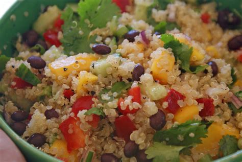 Quinoa Salad w/Mango-Curry Dress - calories, carbs, nutrition