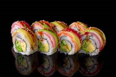 Rainbow Roll Brown Rice (76160.36) - calories, carbs, nutrition