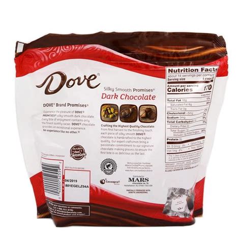 Raisins and Peanuts, Chocolate Covered, Dove - calories, carbs, nutrition