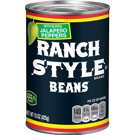 Ranch-Style Beans - calories, carbs, nutrition