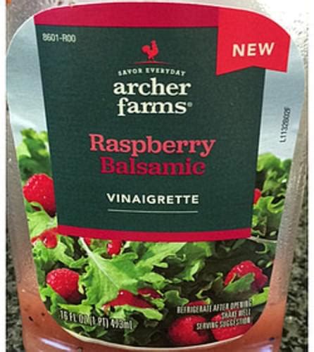 Raspberry Balsamic Vinaigrette - calories, carbs, nutrition