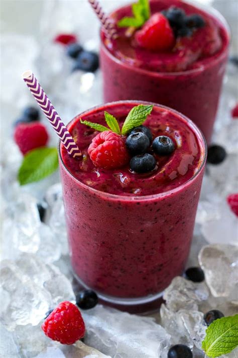 Raspberry Blast Frozen Smoothie - calories, carbs, nutrition