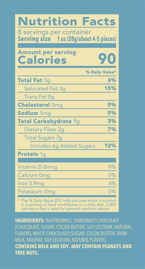 Raspberry Dark Chocolate - calories, carbs, nutrition