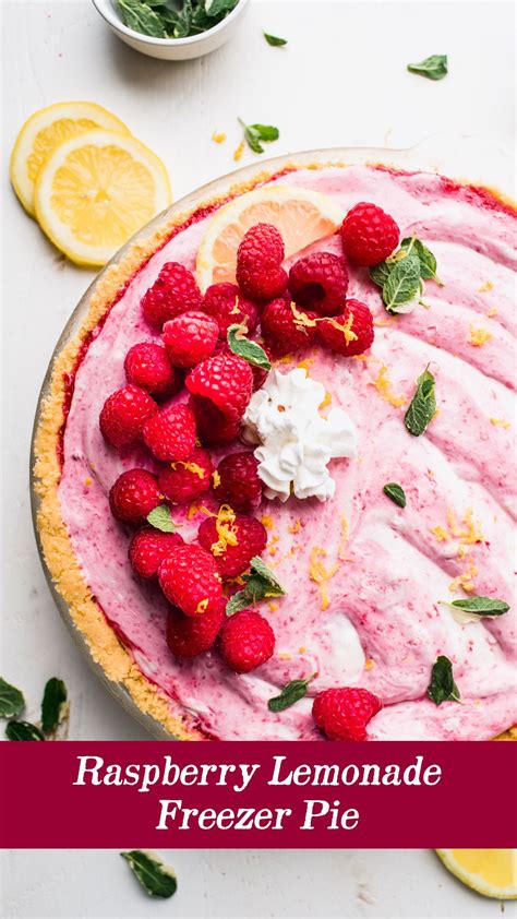 Raspberry Lemonade Pie - calories, carbs, nutrition