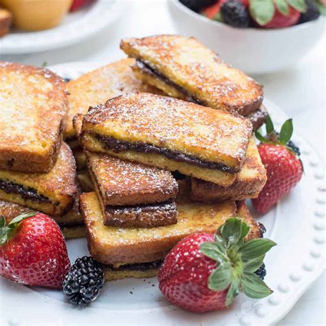 Raspberry Nutella French Toast - calories, carbs, nutrition