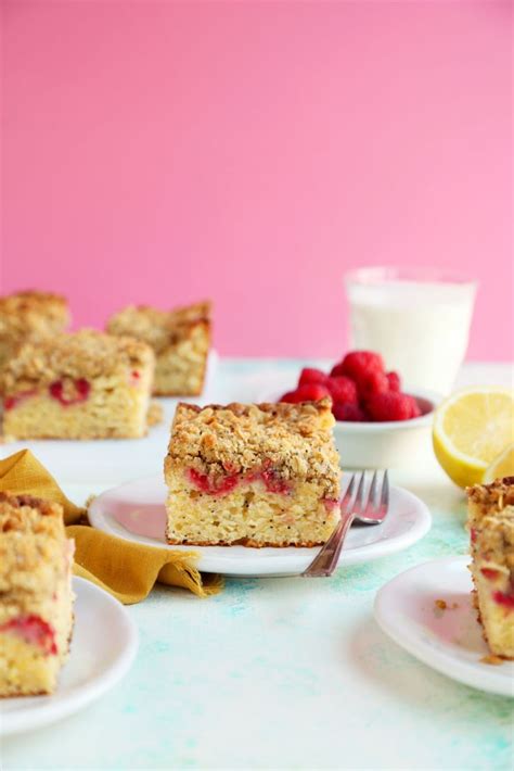 Raspberry Poppy Seed Coffee Cake - calories, carbs, nutrition