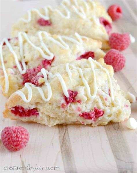 Raspberry White Chocolate Chunk Scone - calories, carbs, nutrition