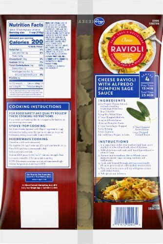 Ravioli, Cheese (Bostwick) - calories, carbs, nutrition