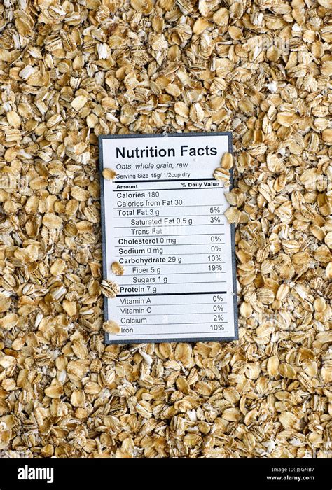 Raw Oatmeal - calories, carbs, nutrition