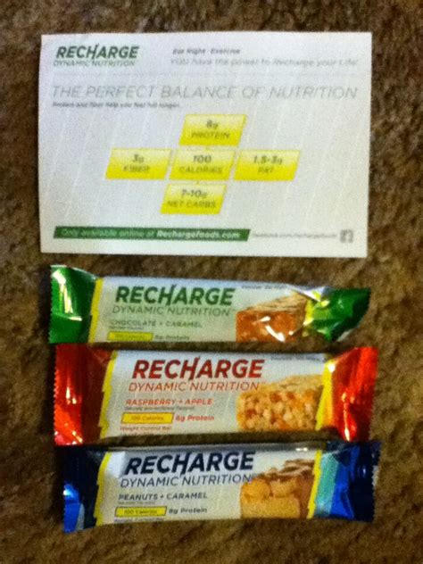 Recharge Bar - calories, carbs, nutrition
