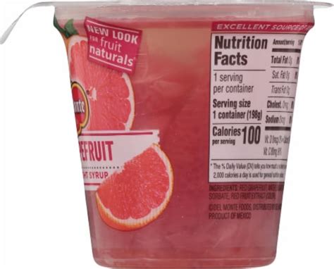 Red Grapefruit Cup - calories, carbs, nutrition