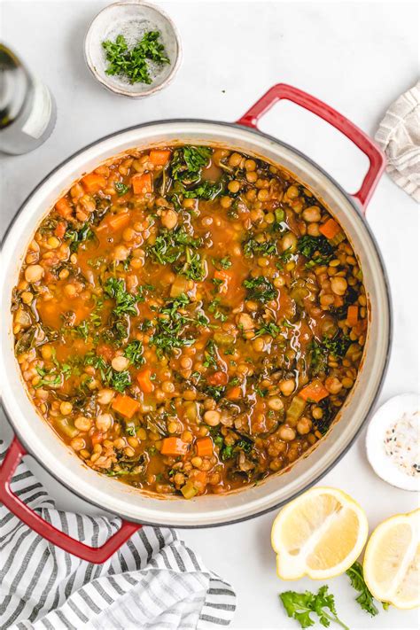 Red Lentil & Chickpea Soup - calories, carbs, nutrition