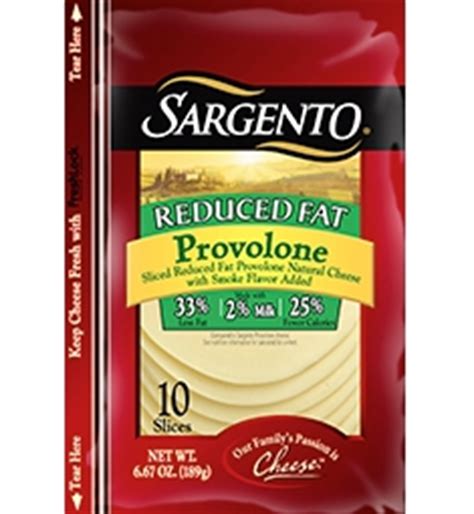 Reduced Fat Provolone Cheese - calories, carbs, nutrition