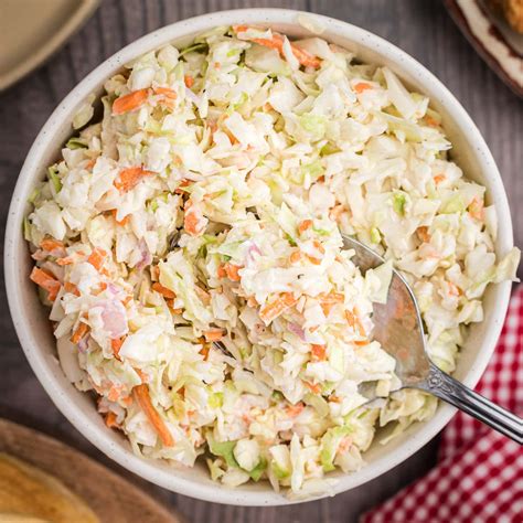 Restaurant, family style, coleslaw - calories, carbs, nutrition