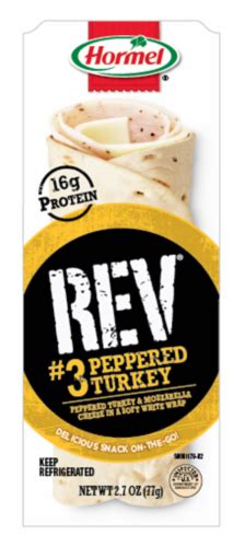 Rev #3 Peppered Turkey Wrap - calories, carbs, nutrition